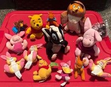 Winnie The Pooh  Friends Plush Lot Of 14 Nice Assortment