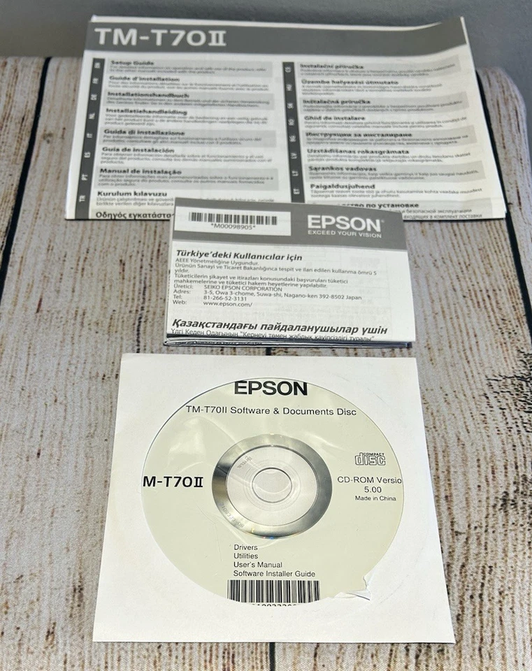 Epson Fast Receipt Thermal POS Printer M296A TM-T70II Incl New Power Supply - Image 3 of 4
