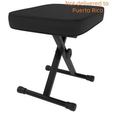 Portable Adjustable Piano Bench, Folding Stool w/Thick Padded Seat