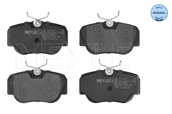 Meyle 025 210 5517 Bremsbelagsatz, Scheibenbremse FüR MERCEDES-BENZ-image
