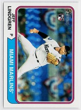Jeff Lindgren 2023 Topps Heritage #582 RC Miami Marlins
