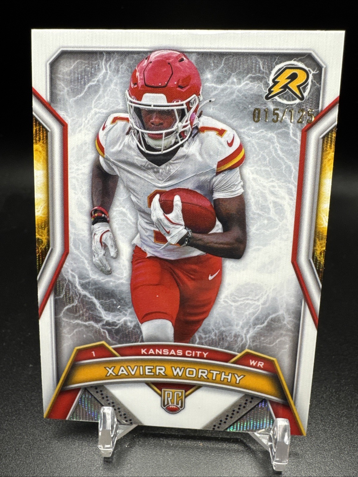 2024 Topps Resurgence Rookie RC #143 Xavier Worthy White Prizm /125