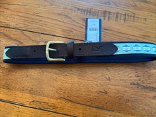 NWT Vineyard Vines Mens Canvas Club Belt Green Vineyard Towns Size 30