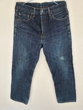 Levi's 502XX W30 L36 TALON Zip BIG E Red Selvedge