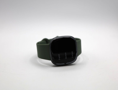 Fitbit Sense 2 Graphite Smartwatch Green Band GPS Fitness Tracker Tested