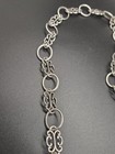 Rare James Avery Retired HTF Chunky Sterling Silver Scroll Swirl Necklace 32"