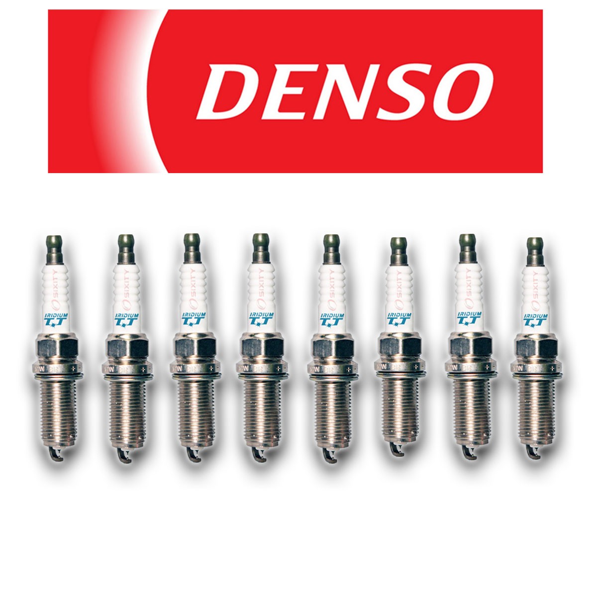 8 Genuine Denso Iridium TT Spark Plugs Set IKH20TT / 4704 NEW