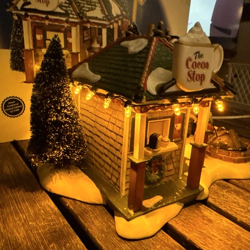 Dept 56 The Cocoa Stop The Original Snow Village 55096 Limited Edition In Box - Picture 9 of 18