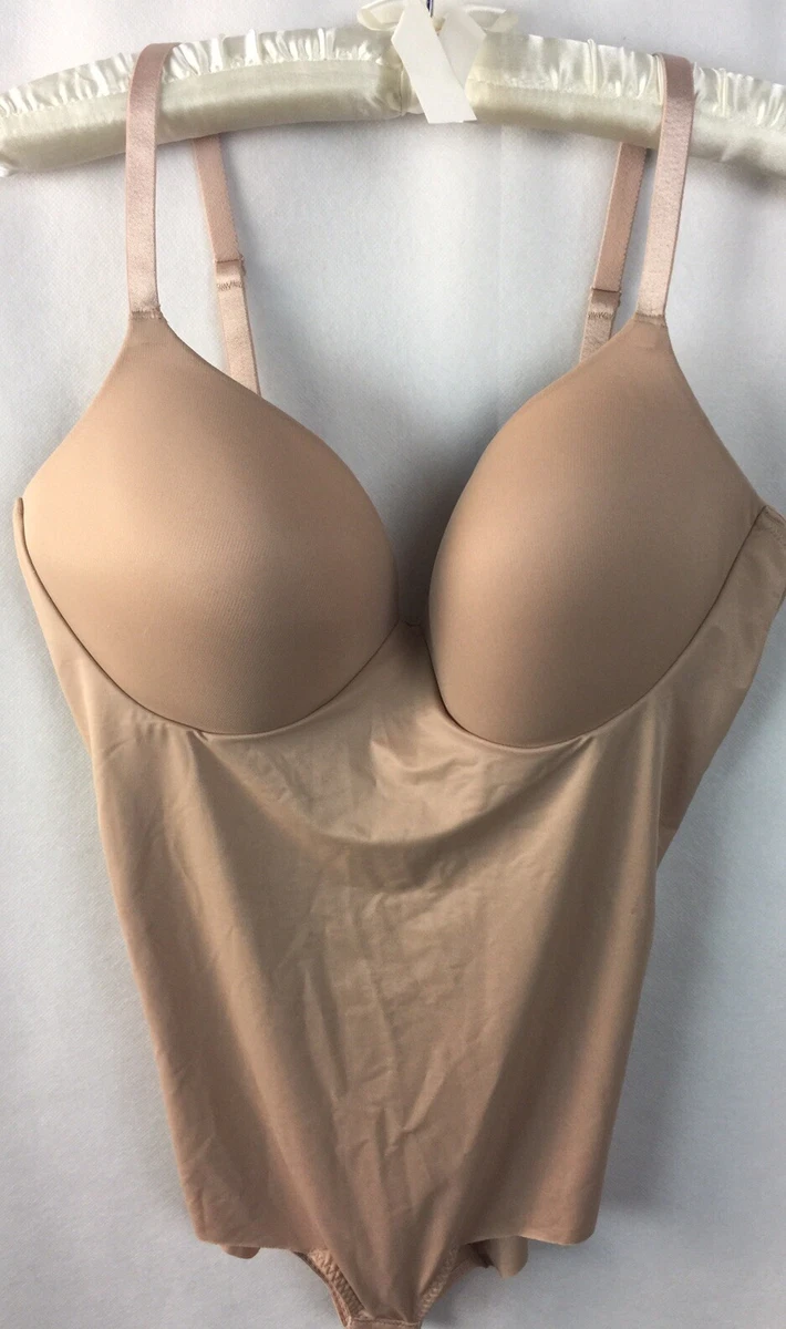 Assets Spanx Bodysuit Slimmer Sz Small 10199R Beige Built In Convertible Bra  B34 | eBay