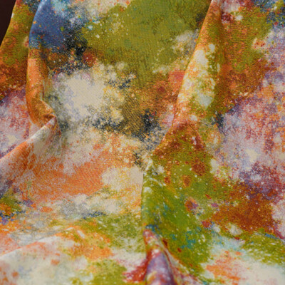 Milky Way Stars Vintage French Jacquard Tapestry Upholstery Fabric for Sewing 