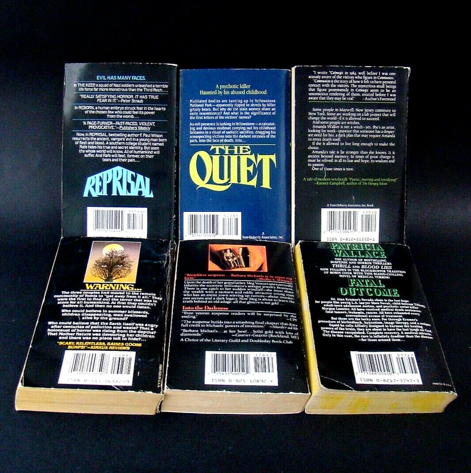 Paperbacks From Hell Lot Of 6 Vintage Horror Novels Rare OOP Mystery 70s 80s 90s - Image 2 of 3