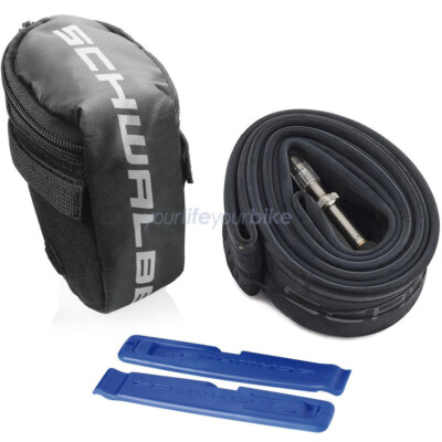 SCHWALBE SATTELTASCHE SV17 SCHLAUCH REIFENHEBER 28'' PRESTA TREKKING FAHRRAD 700C