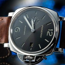 Panerai Luminor Due 42mm Black Sandwich Dial Steel Full Set PAM00904 PAM 904 7