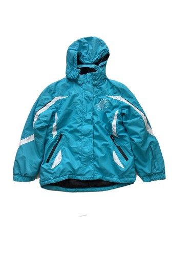 Turquise and White Carverace Ski Jacket 
