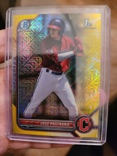 2022 Bowman Chrome Mega Jose Pastrano Yellow Refractor /75 Prospect RC 1st Year