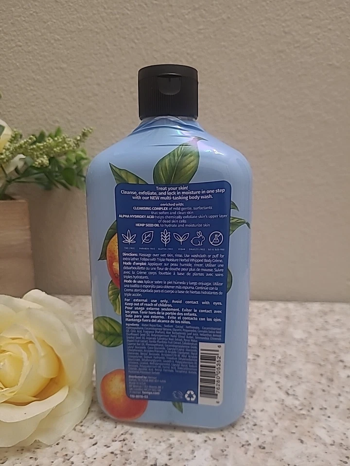 Jabón corporal a base de hierbas cítricas frescas triple hidratación Hempz 17 oz fórmula 3 en 1 Foto 2 de 3