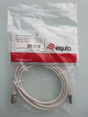 equip CU Patchkabel SF/UTP 2xRJ45 Cat.5e grau 2,0m, 4015867213322,705411, Nr.4,a