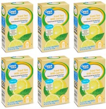 6 BOXES - Great Value Iced Tea With Lemon Dri...