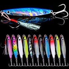 12pcs Metal Spoon Jigs Carp Crankbait Wobbler Bait Sea Fishing Lures Pesca