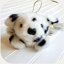 Purr - fection 1988 Vintage MJC Dalmatian Dog Plush w Tags Mini Stuffed Animal