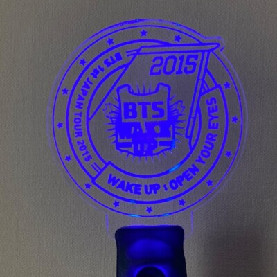 BTS 1st Japan Tour 2015 Official Pen Light Stick Wake Up Open Your