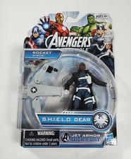 JET ARMOR NICK FURY AVENGERS ASSEMBLE FIGURE SHIELD GEAR MARVEL HASBRO MOSC 2013