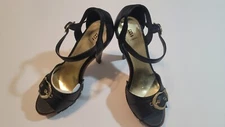 Bakers Shiloh Black Open Toe Heel Platform Size 9B