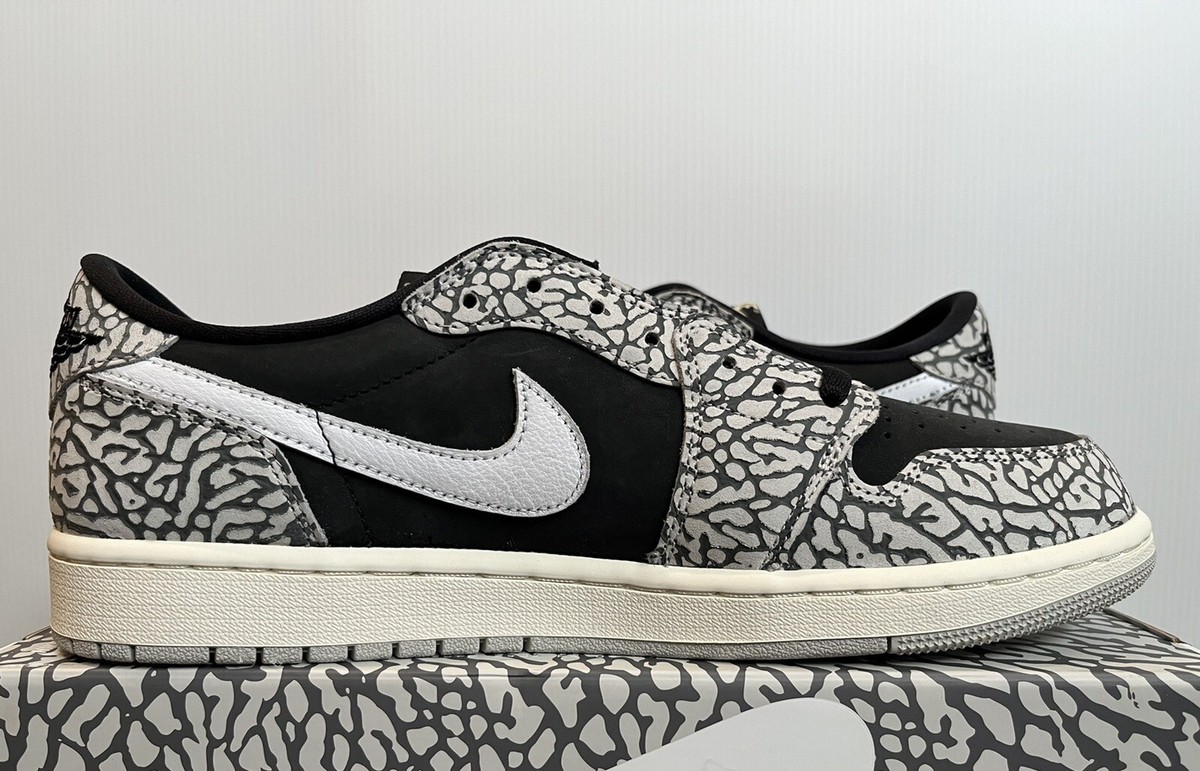 Nike Air Jordan 1 Low Retro OG Black Cement CZ0775-001 Women's