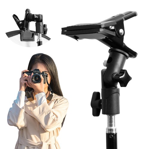 Clamp Clip Holder Background Stand Useful for Flash LED Light Umbrella Bracket . - Picture 4 of 8