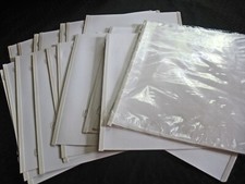 8.5x11White Pgs Creative Memories Scrapbook Album Loose 18 pages, 2 portrait Slv