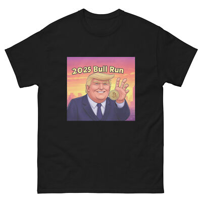 Trump 2025 Bull Run Crypto Bitcoin Unisex tee