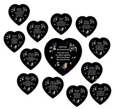 Grave Memorial Heart Ornament Crem Graveside Forget-Me-Not Loving Memory Tribute