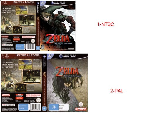 Zelda Twilight Princess Replacement Game Cube Box Art Case Insert Cover Only Ebay