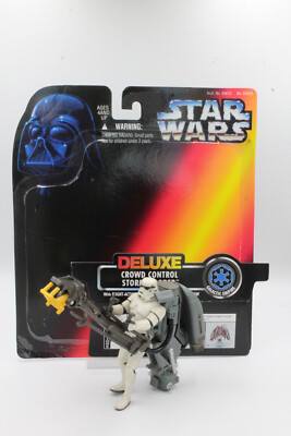 Star Wars Crowd Control Stormtrooper Deluxe 1996 Power of the Force Kenner 3,75''