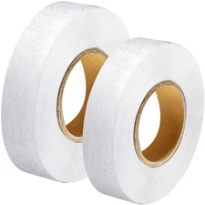 2 Rolls Fabric Fusing Tape Adhesive Hem Iron On for Pants, 1/2 Inch 27 Yards
