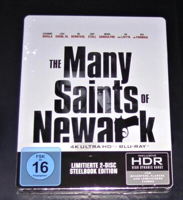 THE MANY SAINTS OF NEWARK 4K HD BLU RAY + BLU RAY LIMITIERTE STEELBOOK NEU & OVP