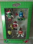 2011 M&Ms Peanut Collectible - 5 Miniature Ornament Set - New in Package