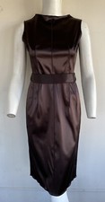 Dolce & Gabbana Vintage Silk Body Con Cocktail Dress w/ Matching Belt