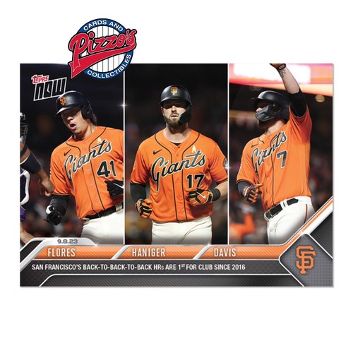 2023 Topps Now 836 J.D. Davis / Mitch Haniger / Wilmer Flores