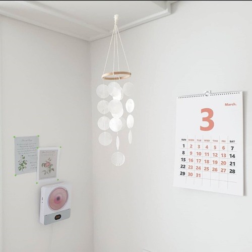 With Crisp Ringtones Garden Wind Chimes Home Decoration Shell Pendant