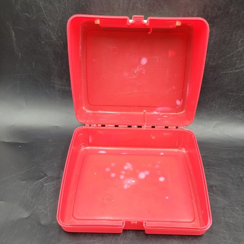 Vintage 1995 The Amazing Spider-Man Marvel Red Plastic Lunchbox w/ Thermos - Picture 8 of 15