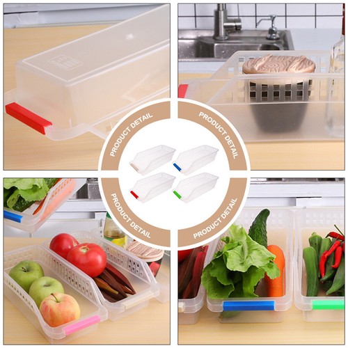 4 Pcs Stackable Storage Bins Bin Storage Trays Plastic Storage Bins - Picture 12 of 12