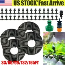 99ft Misting Cooling System Outdoor Irrigation Patio Garden Water Mister Nozzles