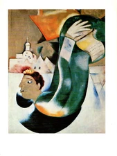 1972 Vintage MARC CHAGALL "THE HOLY COACHMAN VOITURIER" COLOR offset Lithograph