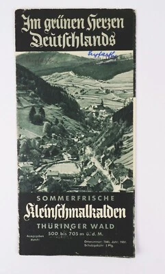 Prospekt Sommerfrische Kleinschmalkalden Thüringer Wald 1937 - Bild 1 von 3