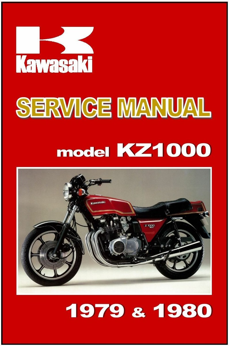 KAWASAKI Workshop Manual KZ1000 Z1000 Z1R MkII 1978 1979 & 1980
