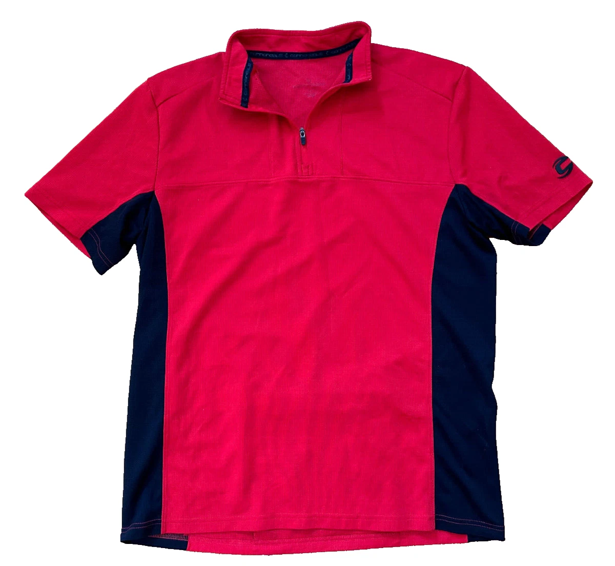 Maillot Cycliste Homme Cannondale Saeco Vintage Rouge - Taille XXL, 1/4 Zip