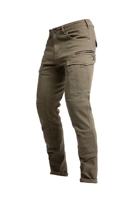John Doe Defender Mono XTM Olive W36 L30 Motorradjeans Cargojeans Monolayer