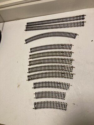 11 Stück Peco Nickel Silber Spur O Gleis.  Inklusive 4. Radius Kurven