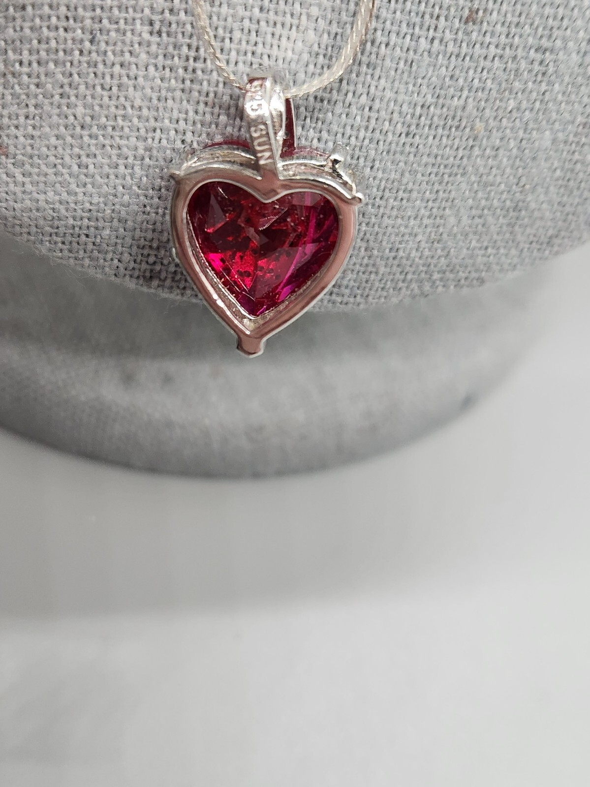 Gemstone Classics™ Heart Ruby Pendant 30" Necklac… - image 3